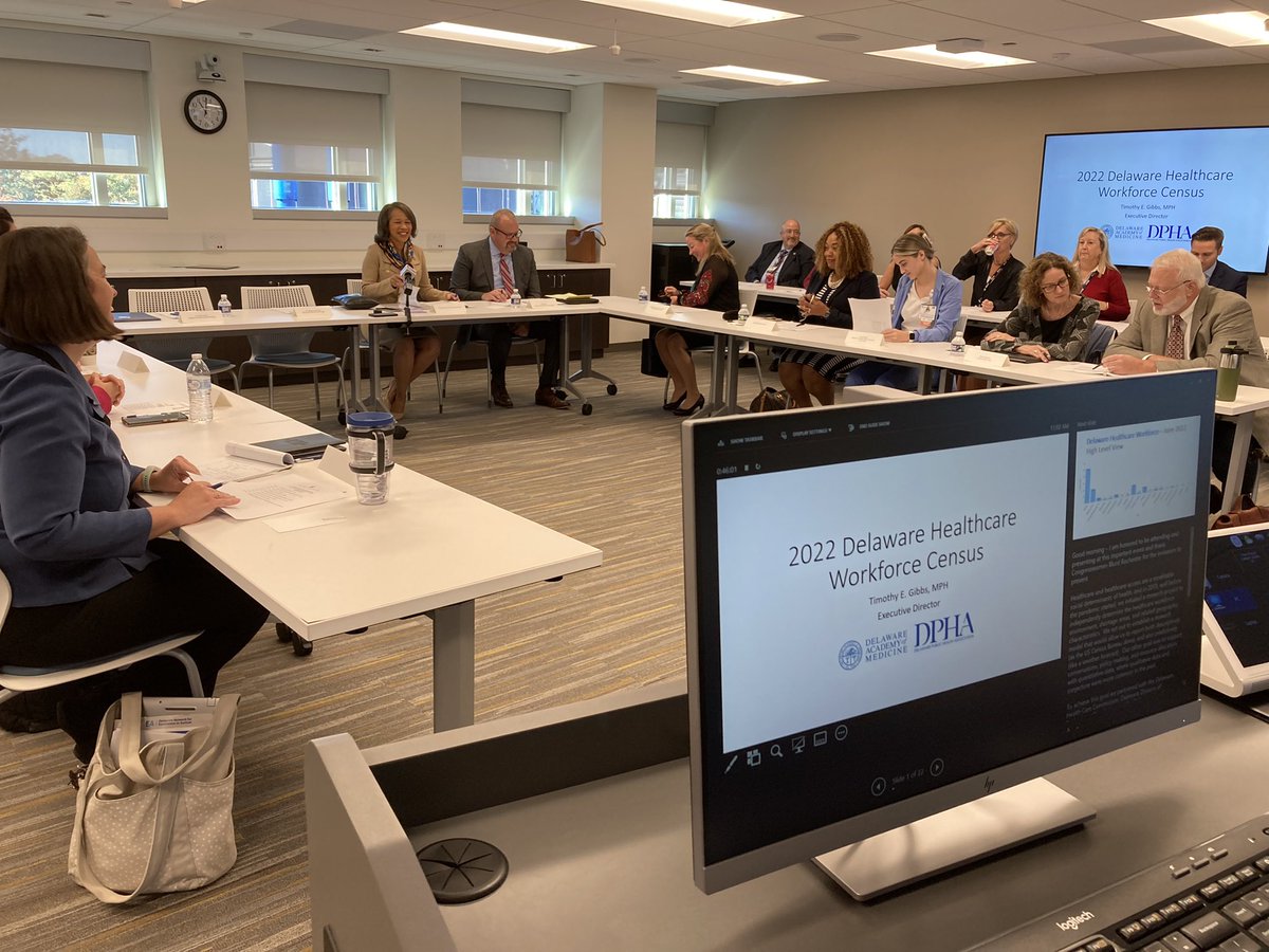 emily3lytle's tweet photo. I’m here at @BeebeHealthcare Nursing School where federal and state elected officials are joining lots of reps from the health care industry in Delaware to talk about addressing the nursing shortage https://t.co/CErYthvmwZ