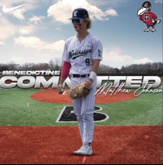 Blessed to announce that I will be committing to Benedictine in Kansas! Thank you to all of the coaches, teammates and family that have supported me throughout my career. #skolravens ⚫️🔴 @NorthStar__BB @PBRMinnesota <a href="/PLLakerBaseball/">Prior Lake Baseball</a>