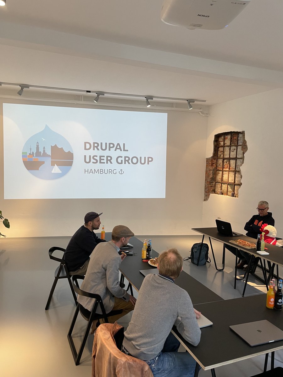 Great first edition of the #drupal user group Hamburg today at our office - thanks for stopping by @dasvolkan <a href="/HeroicNick/">HeroicNick</a> <a href="/svenreher/">Sven Reher</a> and thanks for hosting the session about your cookie module <a href="/j_feltkamp/">Joachim Feltkamp</a> 🍪see you all on November, 24 for the next meetup: bit.ly/3W5HeZp
