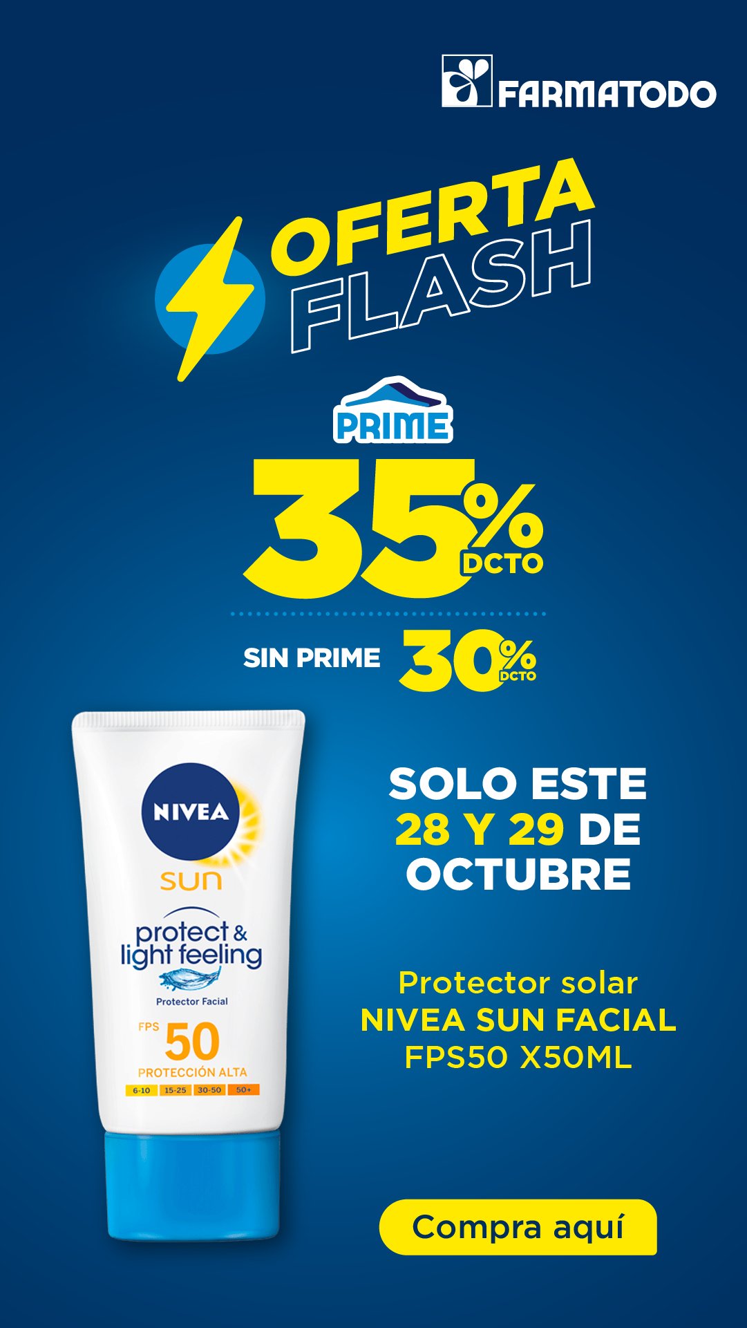 Farmatodo Colombia on X: Llegó la nueva oferta flash de la semana🤩  Disfruta de un súper descuento que te tenemos😉💙 #Farmatodo #OfertaFlash # Oferta #Flash  / X