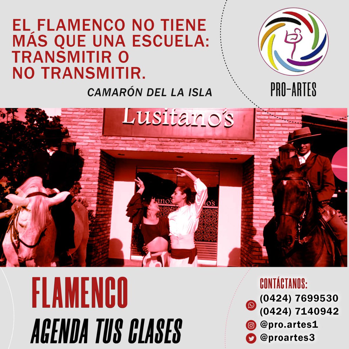 ProArtes3's tweet image. #Ejido #Mérida #Venezuela #Artes #Baile #Música #Aprende #Cultura 

Contactos 📲

(0424) 7699530
(0424) 7140942