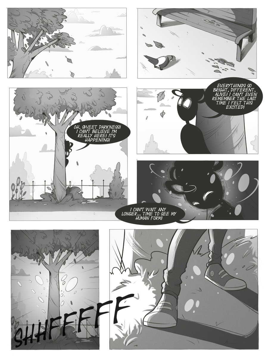 aaaaaaa i found an old one shot i was planning on doing back in 2016 and it's sooo much cuter than i remember! ♡ it's so nice to bump into this kind of stuff! since i'm never going to finish it, here are some of the pages i already had fully done: