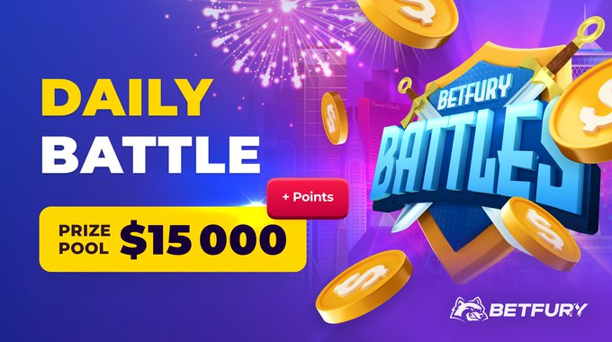 BetfuryPh's tweet photo. $15 000 BIRTHDAY DAILY #BATTLE
🥳Premyo sa #USDT at #BFG🥳

👇Maglaro ng In-house #Games at #Slots 
https://t.co/xnrrCrA9ft

⏱24 ORAS;Umpisa:Araw-araw,8pm
🎇1 000 #winners
🎇Hanggang 1 600 #points
⚠️Ang mga laro na kabilang sa ibang battles ay hindi kasama

#betfury_birthday2022 https://t.co/H0Zcoi4Qhf