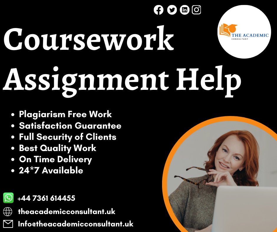 theacademiccon3's tweet image. Be confident! Because you choose our
Coursework Assignment Help Service!
Order Your Task Now.
#courseworkhelp #courseworkassignmenthelp #courseworkwritinghelp #onlineassignmenthelp #writingassignmenthelp #assignmenthelp #theacademicconsultant