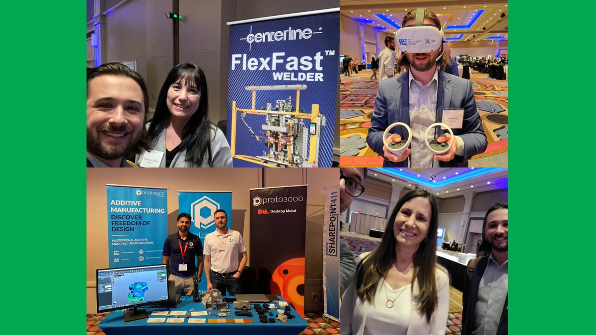 TrilliumMfg's tweet photo. We were in #Windsor yesterday, attending the Emerging Technologies in Automation Conference and Trade Show.
Great to connect with innovative manufacturers like @Proto3000, @Centerline_Ltd + ecosystem partners like @_investwe, @AutomateCanada, and @CTMA_Voice. https://t.co/EKFP5w0VN6