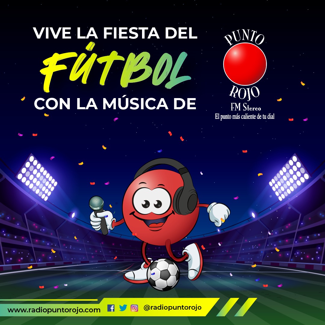 La fiesta del fútbol ⚽ la vives, la bailas y la cantas con la mejor música de @RadioPuntoRojo 🇪🇨🔥 ¿Quién es tu favorito en la final de la Copa Libertadores? @Flamengo_es o @ClubAthleticoPR 🔥⚽🏆