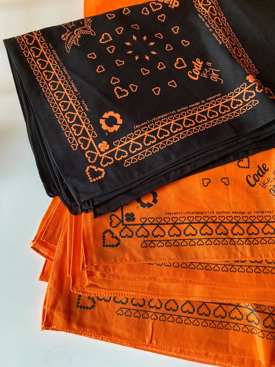 DjangoGirlsKC's tweet image. Huge thank you to one of our sponsors @EquipmentShare for the bandanas that our mentors and attendees will be rocking! Don’t forget to sign up for our class before Oct. 28 so you can get one too! djangogirls.org/kansascity #womenintech #equiptmentshare #Python #djangogirls