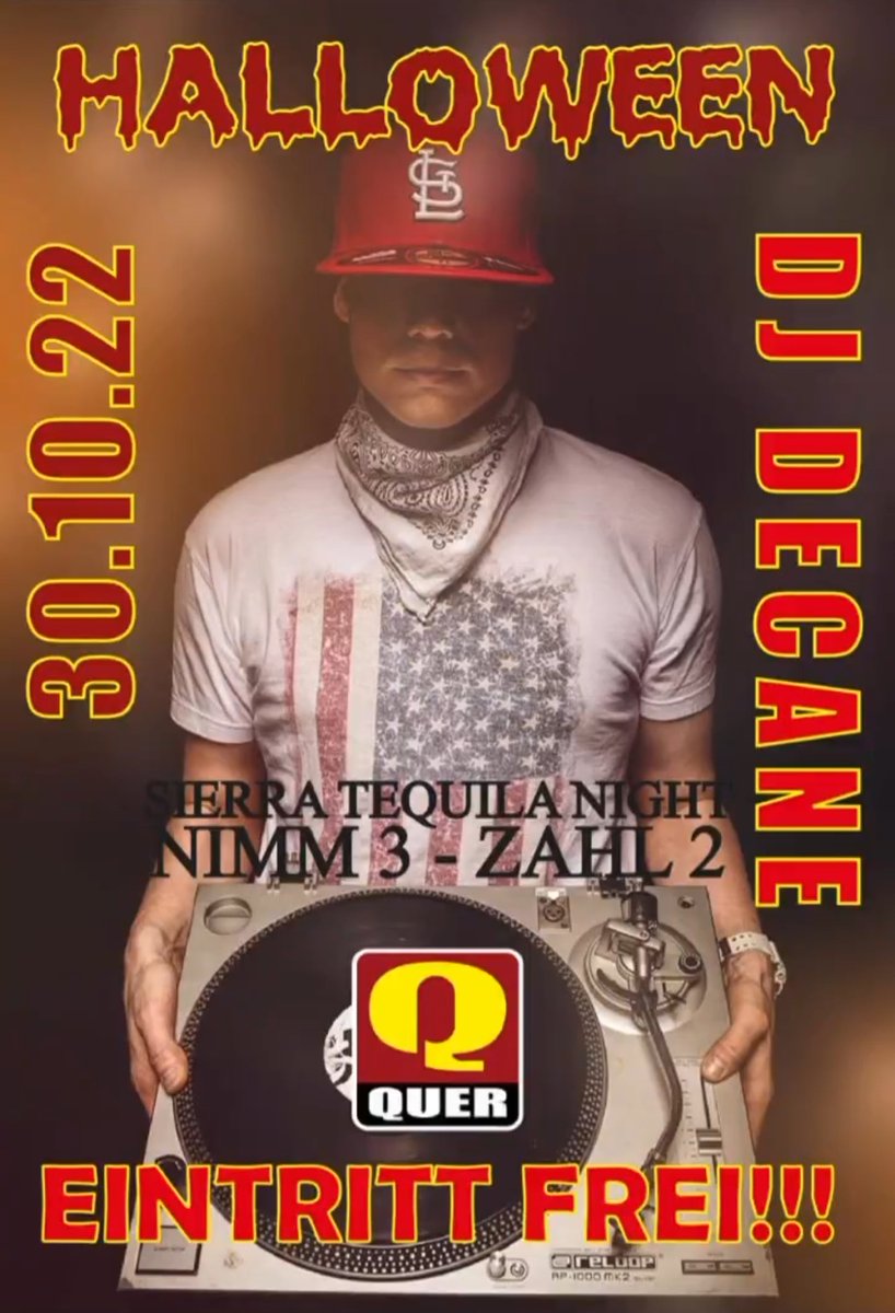DJDecane's tweet photo. +++LAST PUBLIC BOOKING 2k22+++
30|10|22 
QUER CLUB #Hamburg https://t.co/PJh5mtexx5