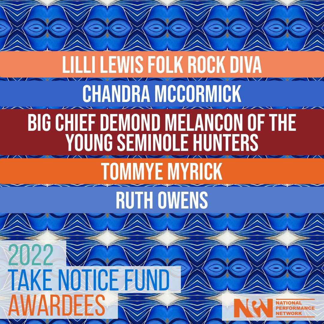 NPNarts's tweet photo. We are thrilled to announce the 2022 Take Notice Fund awardees!

Take Notice Fund, supported by @FordFoundation, honors artists of color living and working in Louisiana.

Meet the artists: https://t.co/0jpD51FRN6 https://t.co/Z8m7scnJei