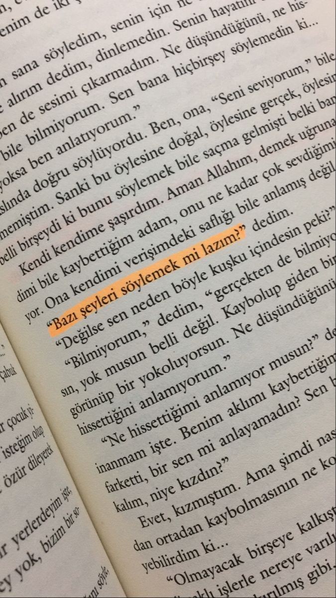 “Bazı şeyleri söylemek mi lazım?”