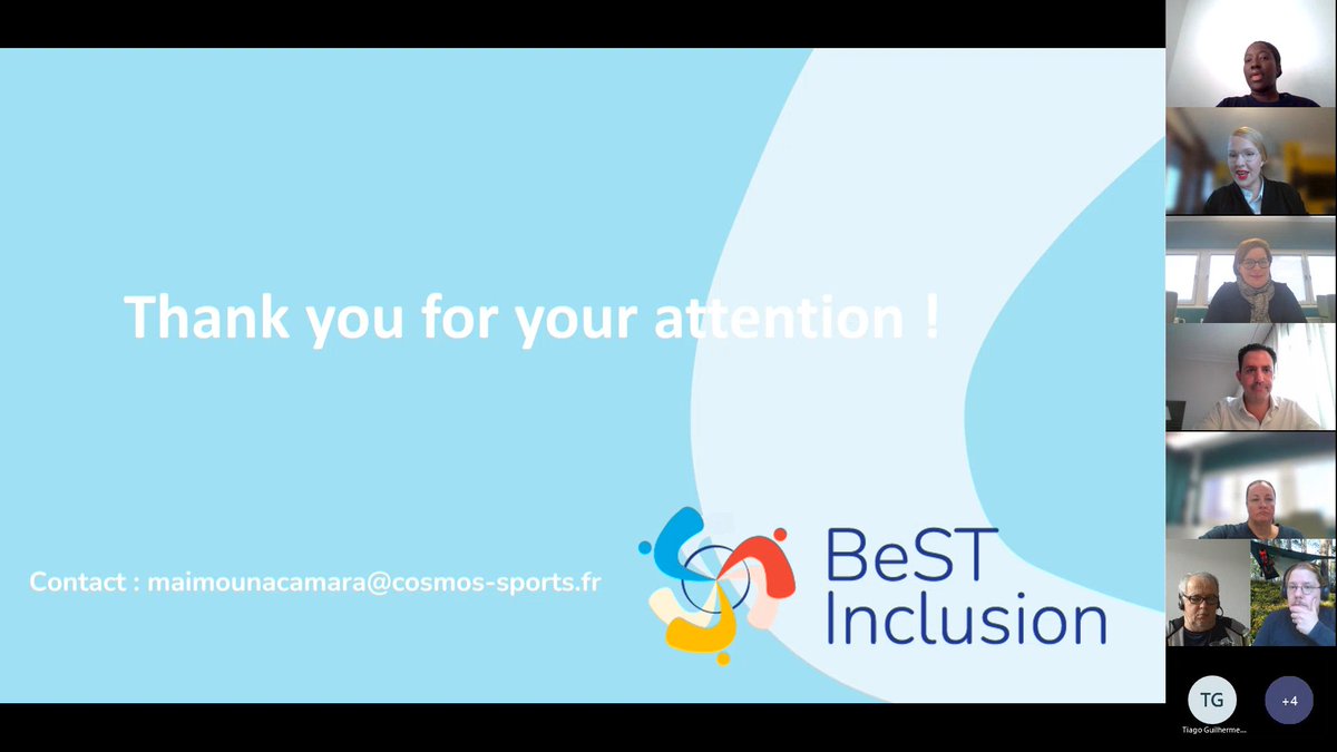 easesport's tweet photo. EASE was pleased to participate to the Disability online #Europeanroundtable organized by @FinnParalympic
! 🇪🇺
It was an important time to adress what keep people with disabilities from employment in the 🇪🇺 sport sector.
Thank you to all the participants! 🇩🇪🇫🇮🇫🇷🇧🇪🇪🇸🇺🇸🇱🇹🇵🇹🇮🇪 https://t.co/D6OcA52GIF