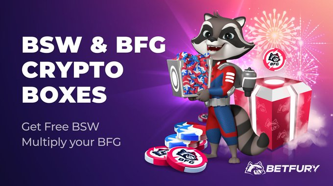 BetfuryPh's tweet photo. 🎊Buksan ang Vegas BFG BOX  at Libreng BSW BOX🎊
https://t.co/rMfhTra1qL
🎁Vegas #BFG BOX -hanggang 30% bwanang rate
🤑1000 boxes | 250 #BFG each

🎁Libreng #BSW BOX - hanggang 1 BSW araw-araw
🤑kada 20 min
Kumuha ng libreng #crypto at paramihin sa BetFury Boxes🎂 https://t.co/2cp8ZiobcQ
