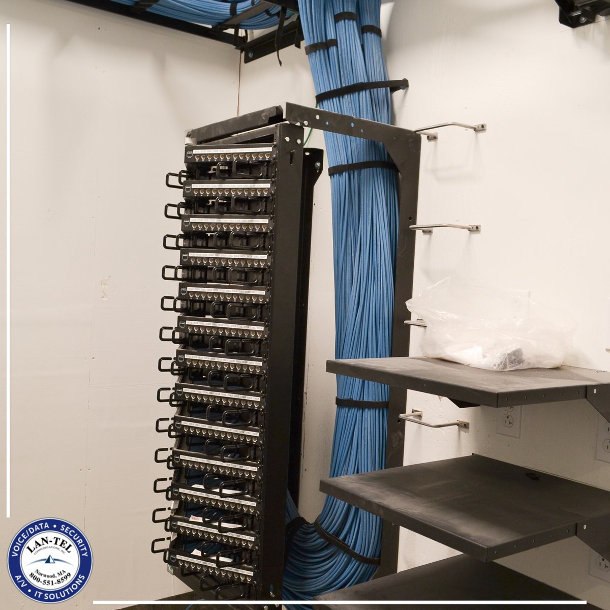 LANTELComm's tweet photo. Beautiful work by our tel/data technicians at our ongoing project in Kenmore Square. #CableThursday #lowvoltage #teldata #local103 #NECA #connectingandprotecting https://t.co/crIhJe9l50