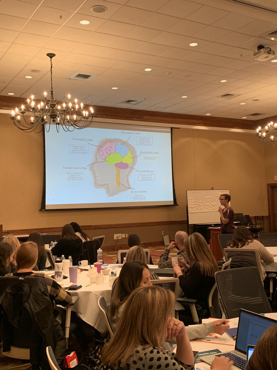 Mon County psychs kick off the WVSPA Fall Conference w/ Dr. Liz Angoff! She shares The Brain Building Feedback Framework that helps practitioners effectively communicate assessment results to children! Check out her site for her unbelievably creative resources THAT ARE FREE! 🧠🤯