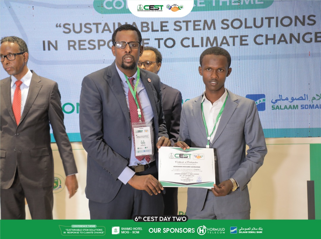 JamhuriyaUniv's tweet photo. Certificates of Appreciations have been awarded to all CEST2022 presenters.
#CEST2022
5/1 https://t.co/tDFTkj77QB