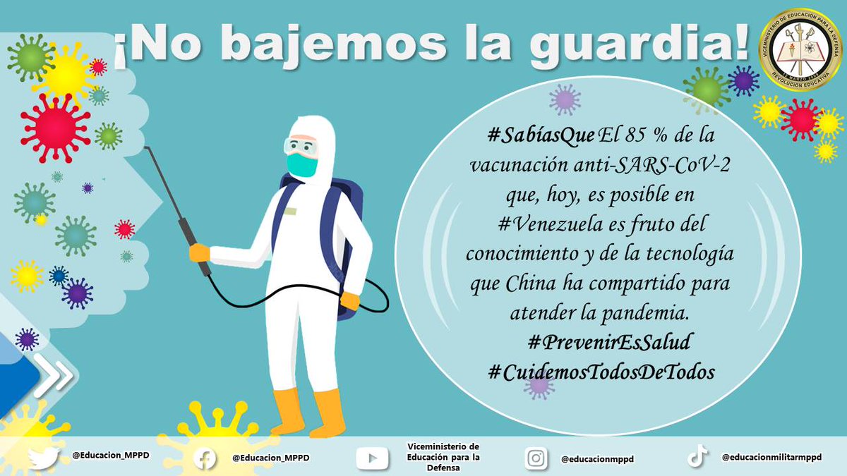 #Salud #Prevención #FANB Mantener el cuerpo saludable es un deber y desde @Educación_MPPD te traemos una selección de Tips para tomar conciencia  de la importancia de mantener el cuerpo y la mente sanos. Recuerda, además de educación, necesitas una buena salud. #13Nov