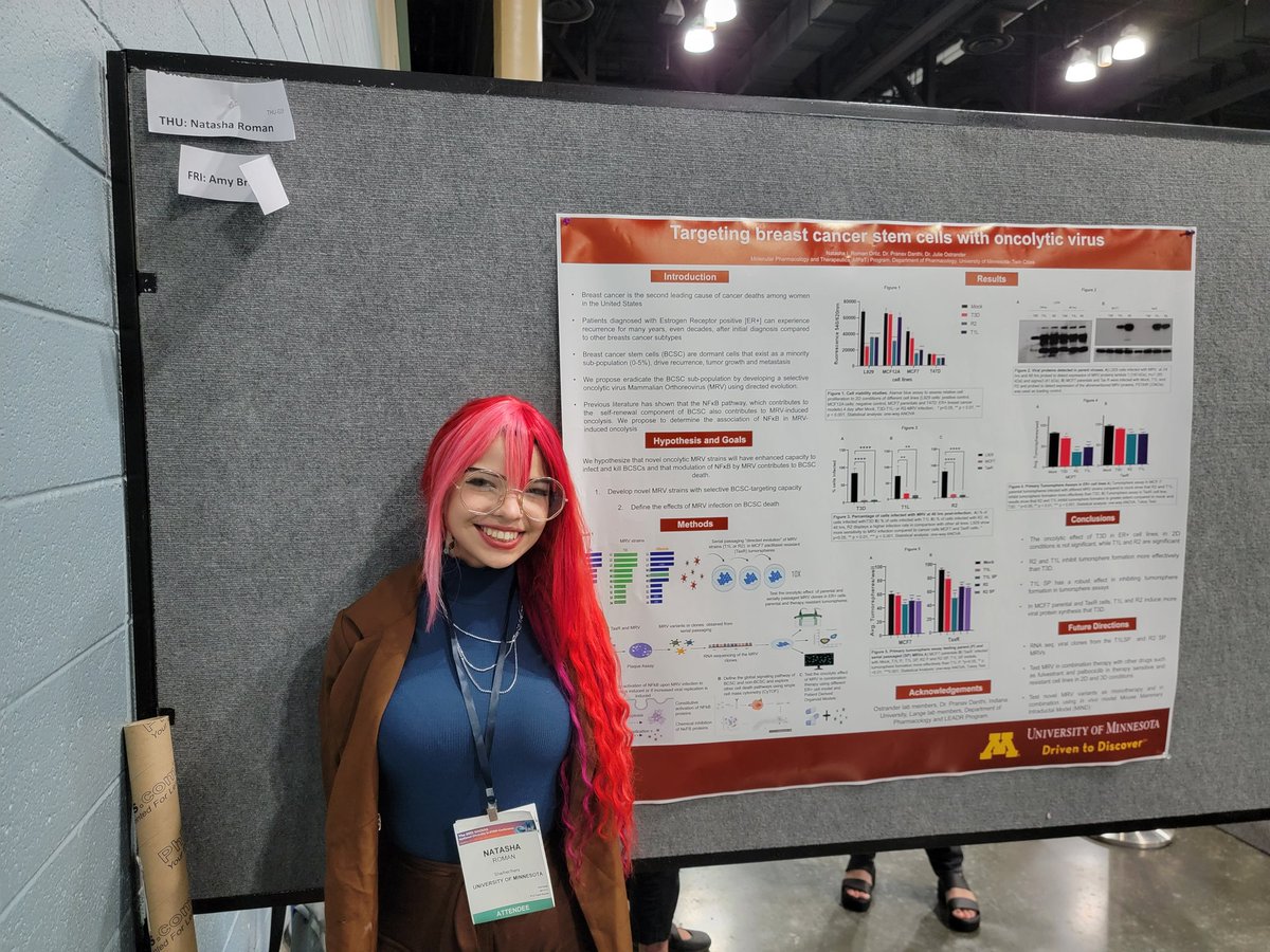 Natasha presenting her graduate work at #NDiSTEM2022!