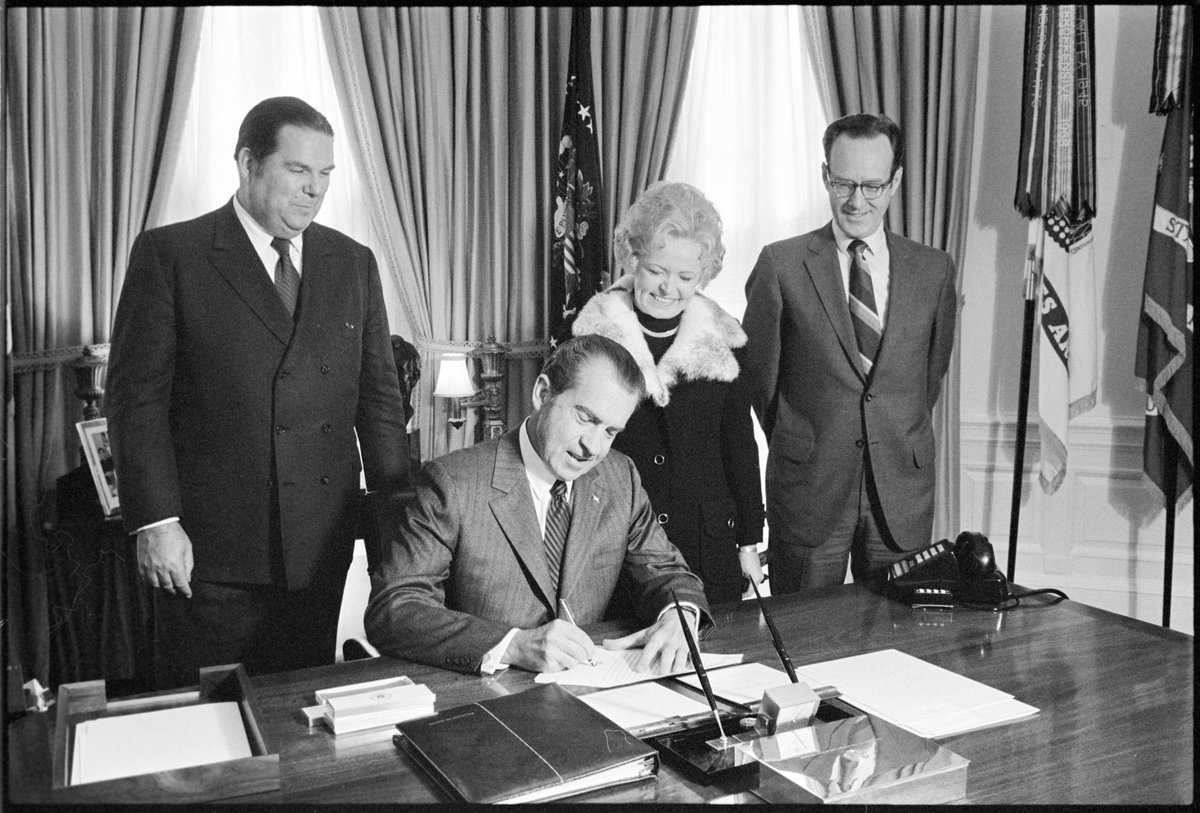 Signed 50 years ago, the Consumer Product Safety Act was a solidification of an Executive Order President Nixon signed two years previously on Consumer Product Information. #CPSC50 📷: @NixonLibrary