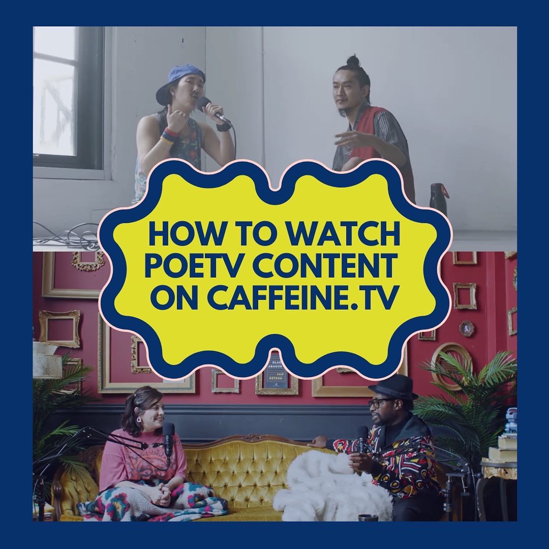 PoetryLabNews's tweet photo. New to caffeine tv? Here’s how to make sure you don’t miss any new #PoeTV content. 

Watch the best of Canadian spoken word talent live and completely free through the link in our bio ✨

#slampoetry #slampoetry #caffeinetv #spokenwordpoetry #poetrylovers #poetrycommunity https://t.co/uHxcGazJRv