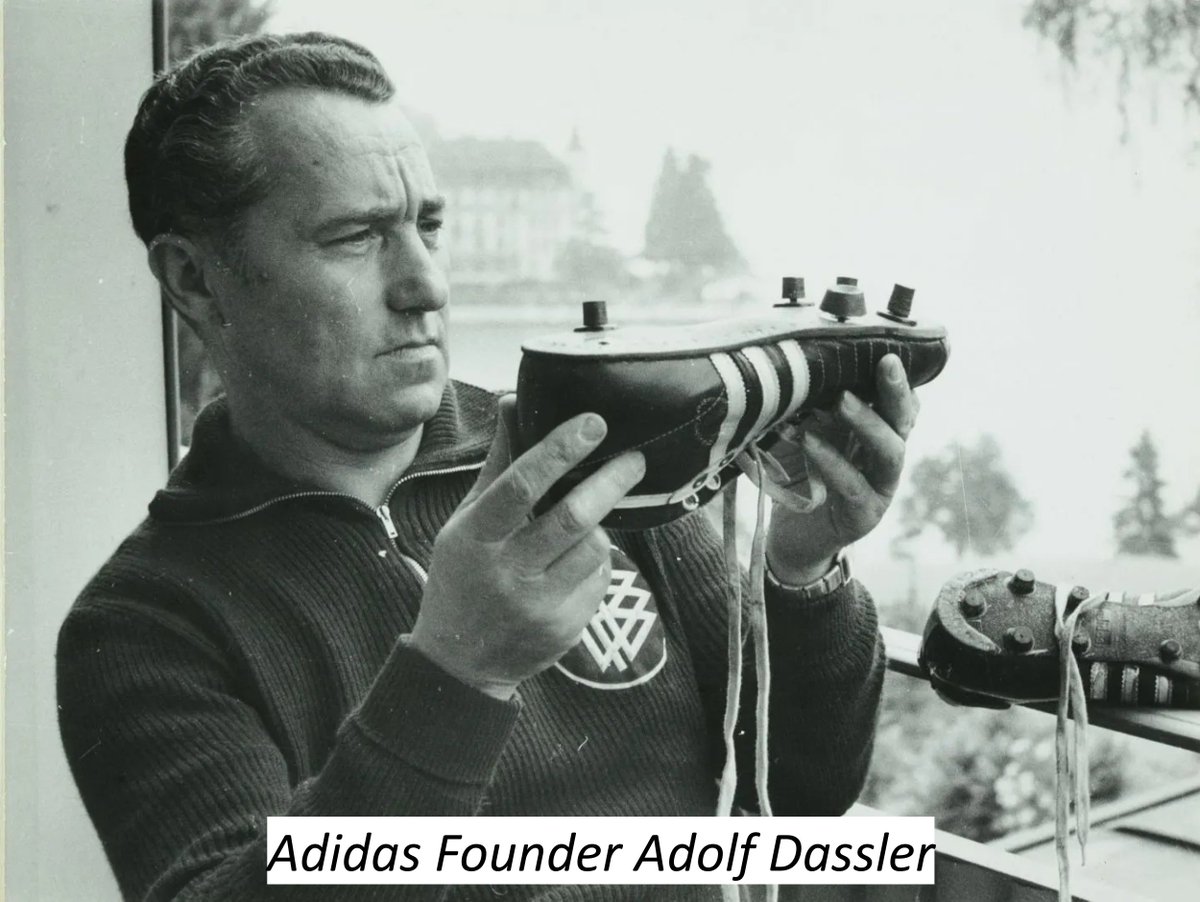 Hey @Adidas: you can't claim the moral high ground on antisemitism until you come clean about your Nazi origins. Your founders were early adopters of the Nazi Party and worked closely with Hitler's regime. First step is to tell the truth. Then compensate victims of slave labor.