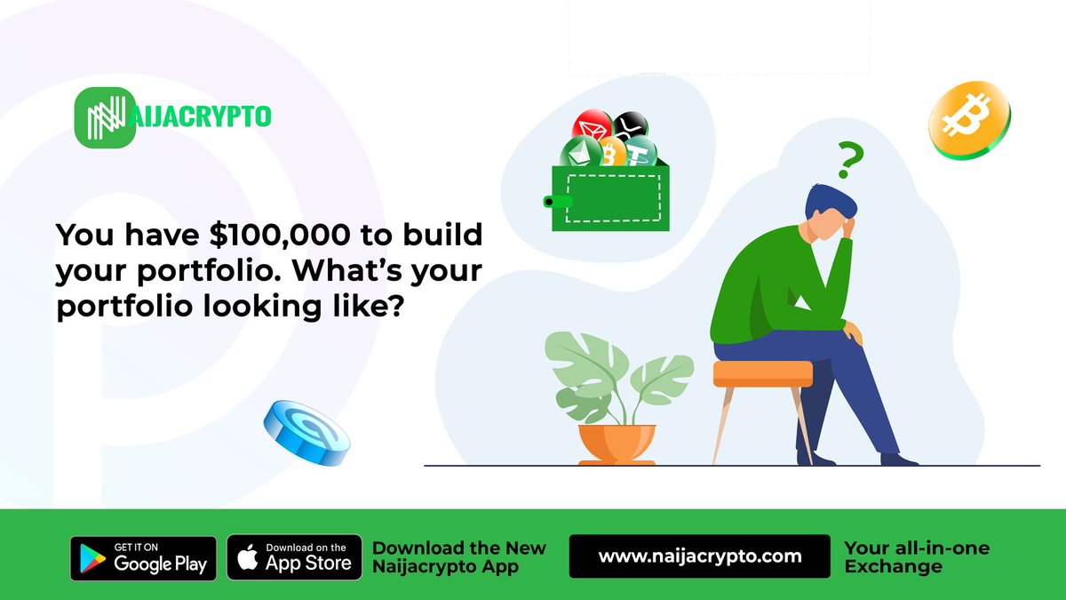 naijacrypto2's tweet photo. ๐ง๐คจ๐ค
How good is your trading skills? Let's put it to test!
If you had $100,000 to invest on select coins for the next two months, what's your portfolio going to look like?
We'll review your performance in the next two months!
Let's go!!
#PowerDfi #staking #PDFI #Crypto https://t.co/Ybo50sTPQN