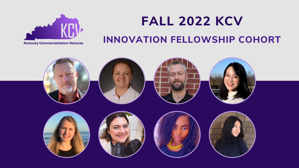 We're pleased to announce the Fall 2022 cohort for the KCV Innovation Fellowship. Eight participants were chosen from a competitive pool of applicants to participate in this 6-week program. Meet the Fall 2022 Cohort!

kycommercializationventures.com/post/announcin…
