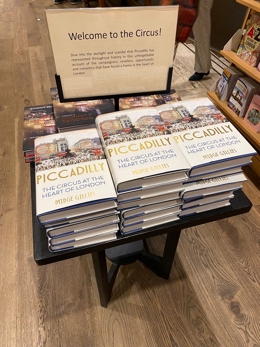 "Welcome to the Circus! Dive into the starlight and scandal that Piccadilly has represented throughout history in this unforgettable account . . ." Thank you <a href="/WaterstonesPicc/">Waterstones Piccadilly, London</a> <a href="/TwoRoadsBooks/">tworoadsbooks</a> <a href="/johnmurrays/">John Murray Press</a>