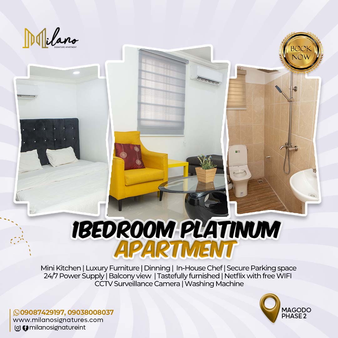 milanoshortlet's tweet photo. For Enquiries & Bookings
📞09087429197
https://t.co/SD8z9RnSuJ
.
..
#weekend #hotel #vacationhouse #shortlethomes #magodo #milanosignature #milano #apartment #shangisha #shortlet #shortlethomes #shortletapartments #lagosshortlet #lagosbabes #lagoswedding #shortlet #shortletlagos https://t.co/y4P4GNCmOC