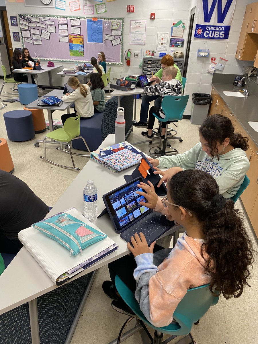 6th-grade students in Mrs. V's Science class are using the Clips app to create presentations from their investigations of gas particles and volume. Learning is FUN!
#KirbyONE40 #grissompositivepatriots #kirby2thecore