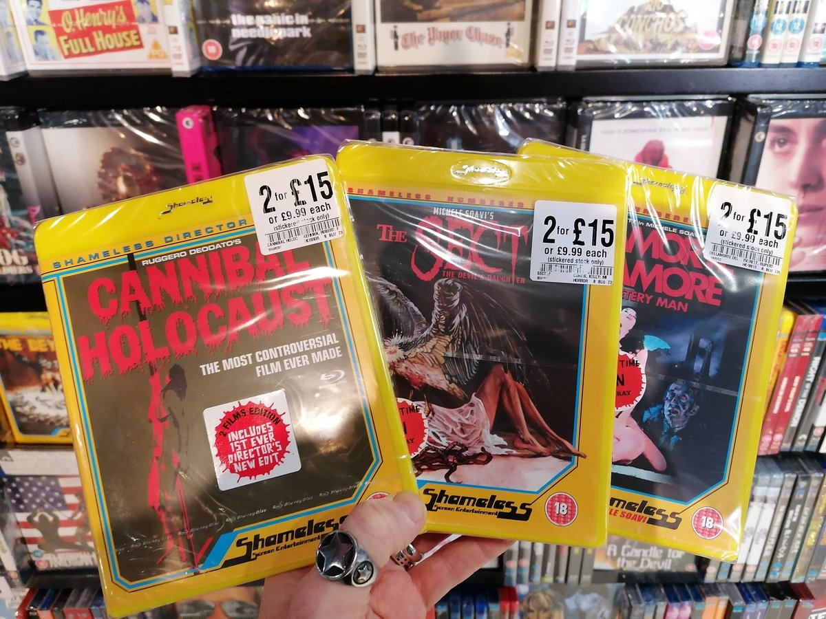 hmvBelfast's tweet photo. Great selection of Video Nasties for this #Halloween2022
Selected classic titles 2 for Β£15 on the @88_Films and @ShamelessFilms #boutiquelabels
#bluray #collectorsedition #specialeditions #horror #cultmovies @avocadoom89 https://t.co/rcNab9u8yi