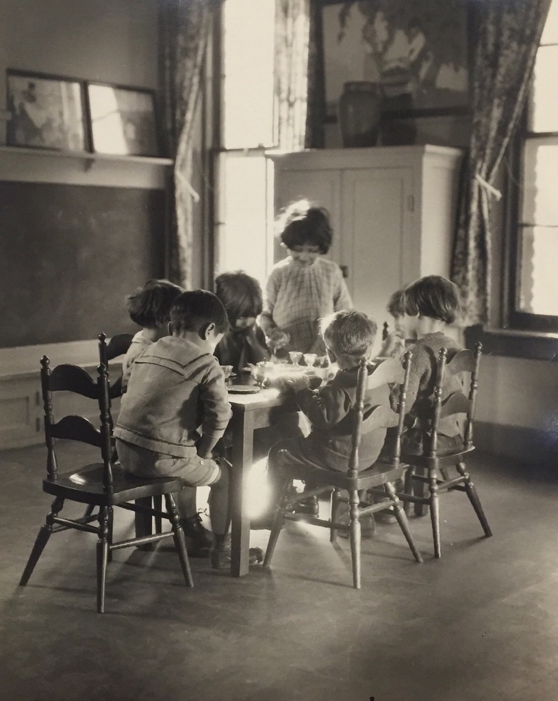 #ThrowbackThursday to this fun photo from our archives of Neighborhood House students having a tea party in the 1920s.