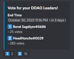 DDoS_DDAO's tweet photo. The very first poll in @DDoS_DDAO has started 🔥

In this poll, we vote for our 2 DDAO leaders to lead us to participate in the construction of the DDoS community.

DDAO incubated by @DDoS_CNFT 

Join us 👇
https://t.co/dXZoxGX72t https://t.co/hxyz1CC8gQ