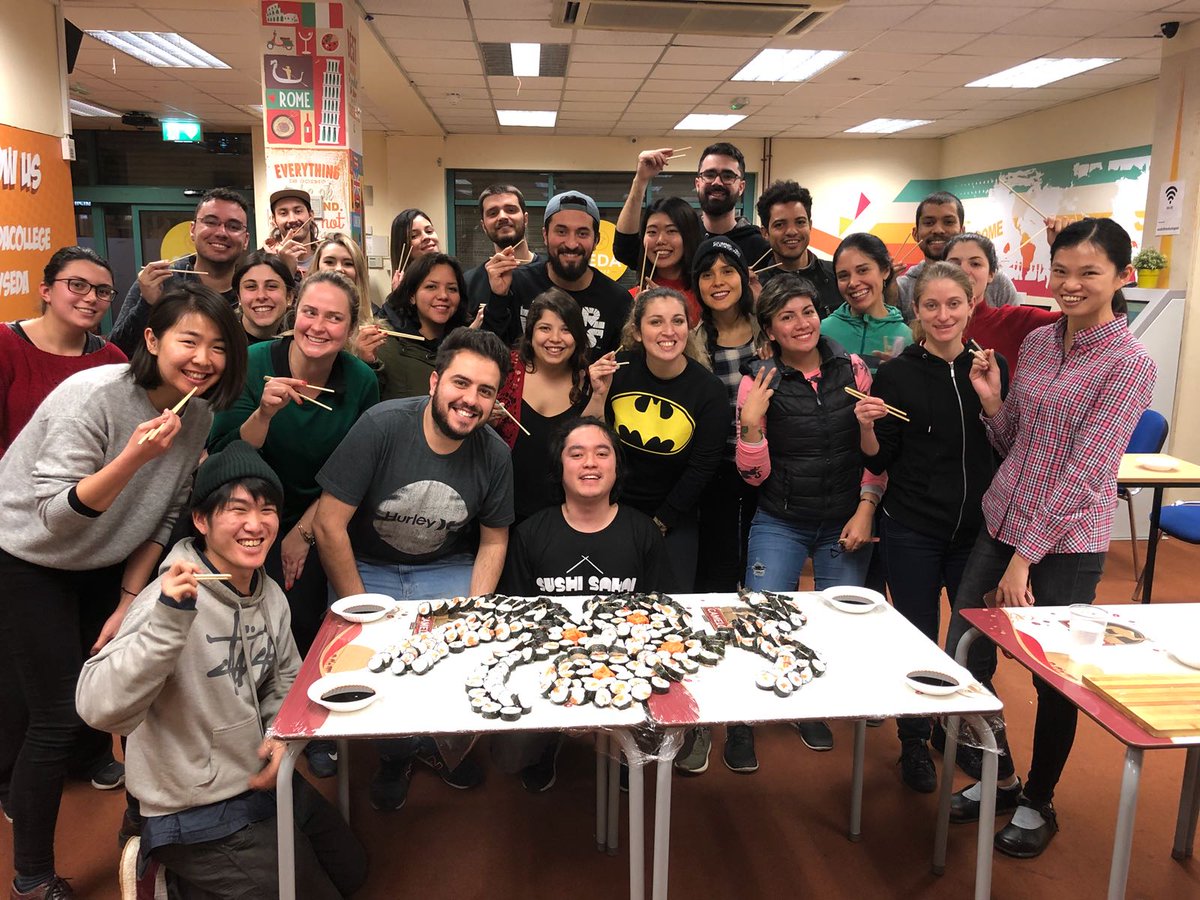 mySEDA's tweet photo. Sushi Class in 2018! #TBT An yummy memory, isn't it?

#Sushi #Ireland #ExtraActivity #SEDACollege https://t.co/axY2ocROoJ