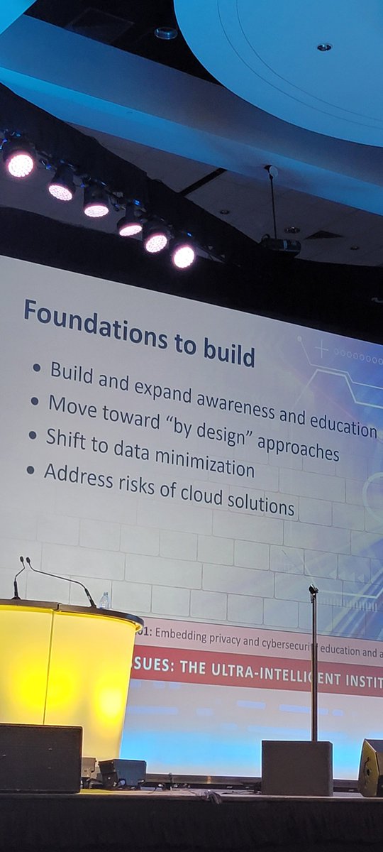chairthrower's tweet photo. In the absence of new laws, IT and procurement have to ensure security. #edu22 https://t.co/tcecwSmzTQ