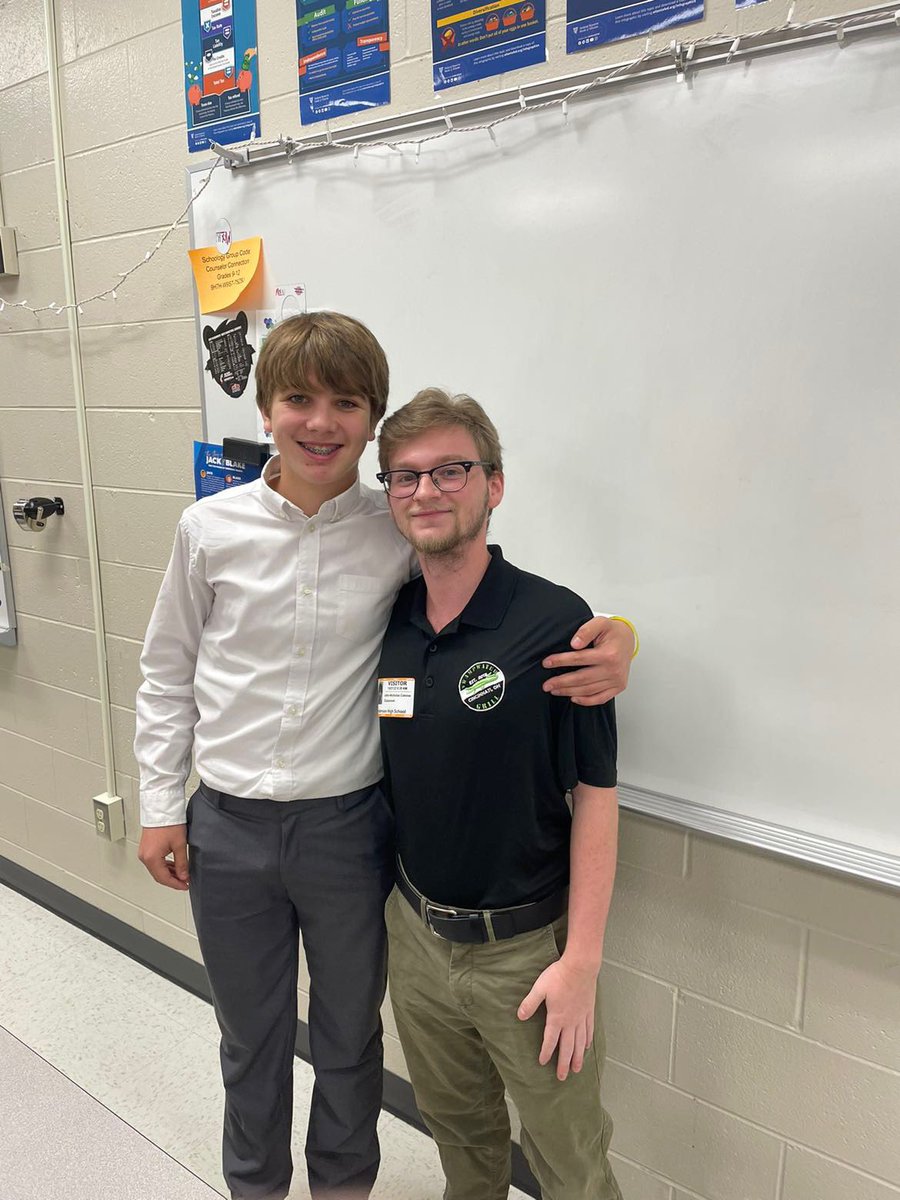 AndersonFBLA's tweet photo. Thank you John Connine from Swampwater Grill for coming to visit today!👏👏 #FBLA #daswamp https://t.co/00YfzYw2yR