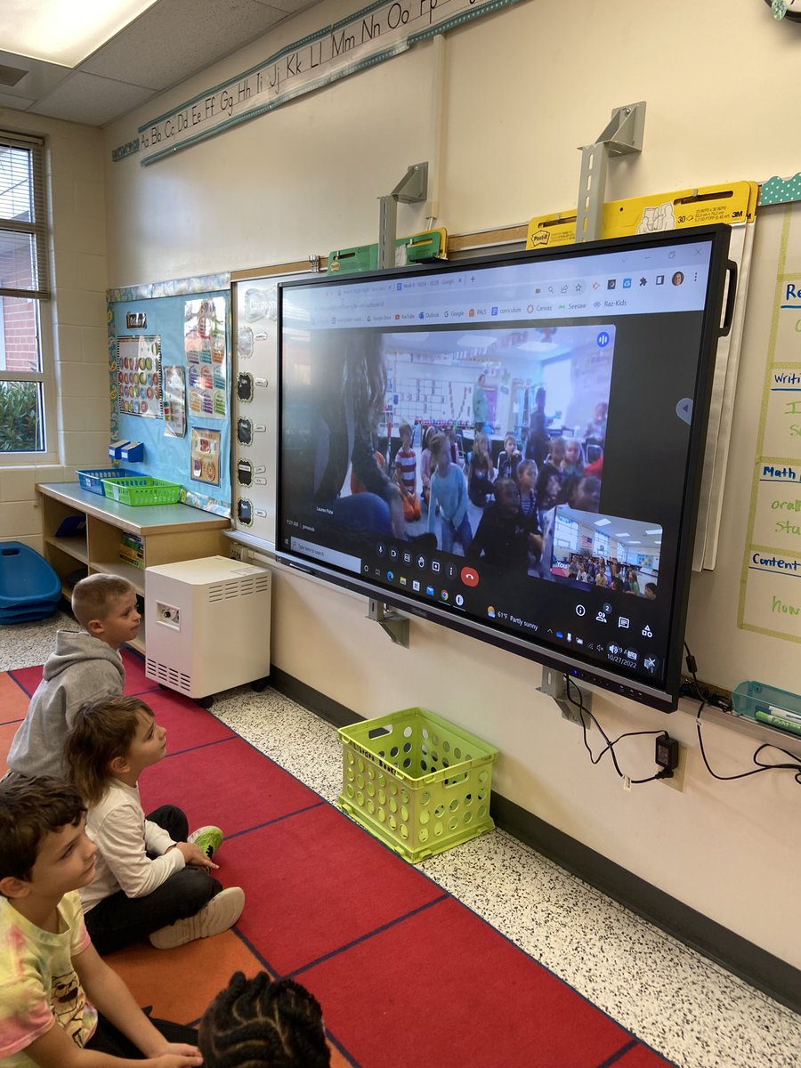 kvillemeadows's tweet photo. Mystery monster exchange with @pmesvb   what are the same and the differences with our monsters. It was so fun.  @RTilhou @crmarkert23 @KempsMeadowsES #googlemeet https://t.co/SlyjqWSJVu