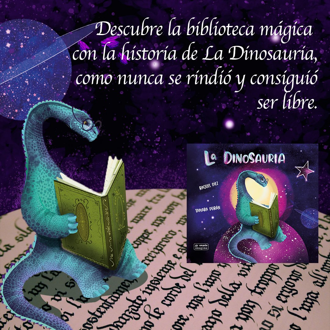 OnadaImagina's tweet photo. Érase una vez una dinosauria encerrada en un libro. Sin nada a su alrededor. No tenía nombre. Ni siquiera tenía voz. Pero podía pensar...
Adéntrate en esta historia sobre la superación de uno mismo y todos los mundos a los que te puede transportar un libro. https://t.co/FXwlqf18vE