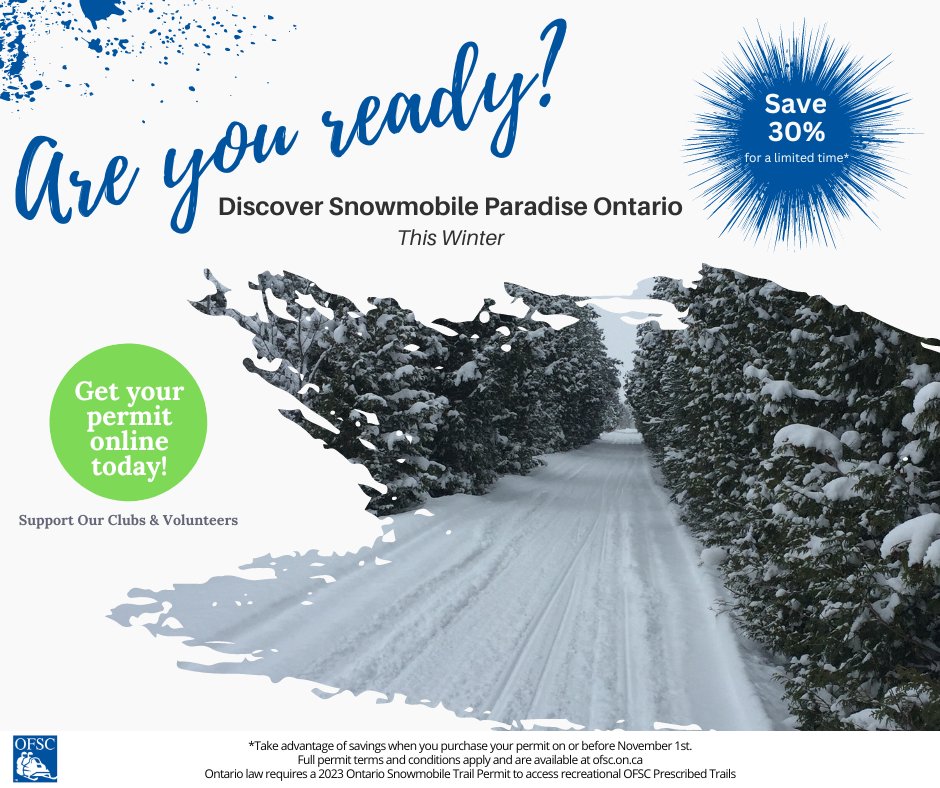 Go Snowmobiling Ontario tweet media