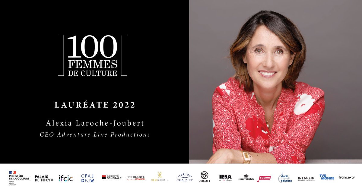 Bravo Alexia Laroche-Joubert <a href="/ALJ/">Alexia Laroche Joub</a>, distinguée parmi les <a href="/FemmesdeCulture/">Femmes de Culture</a> 2022