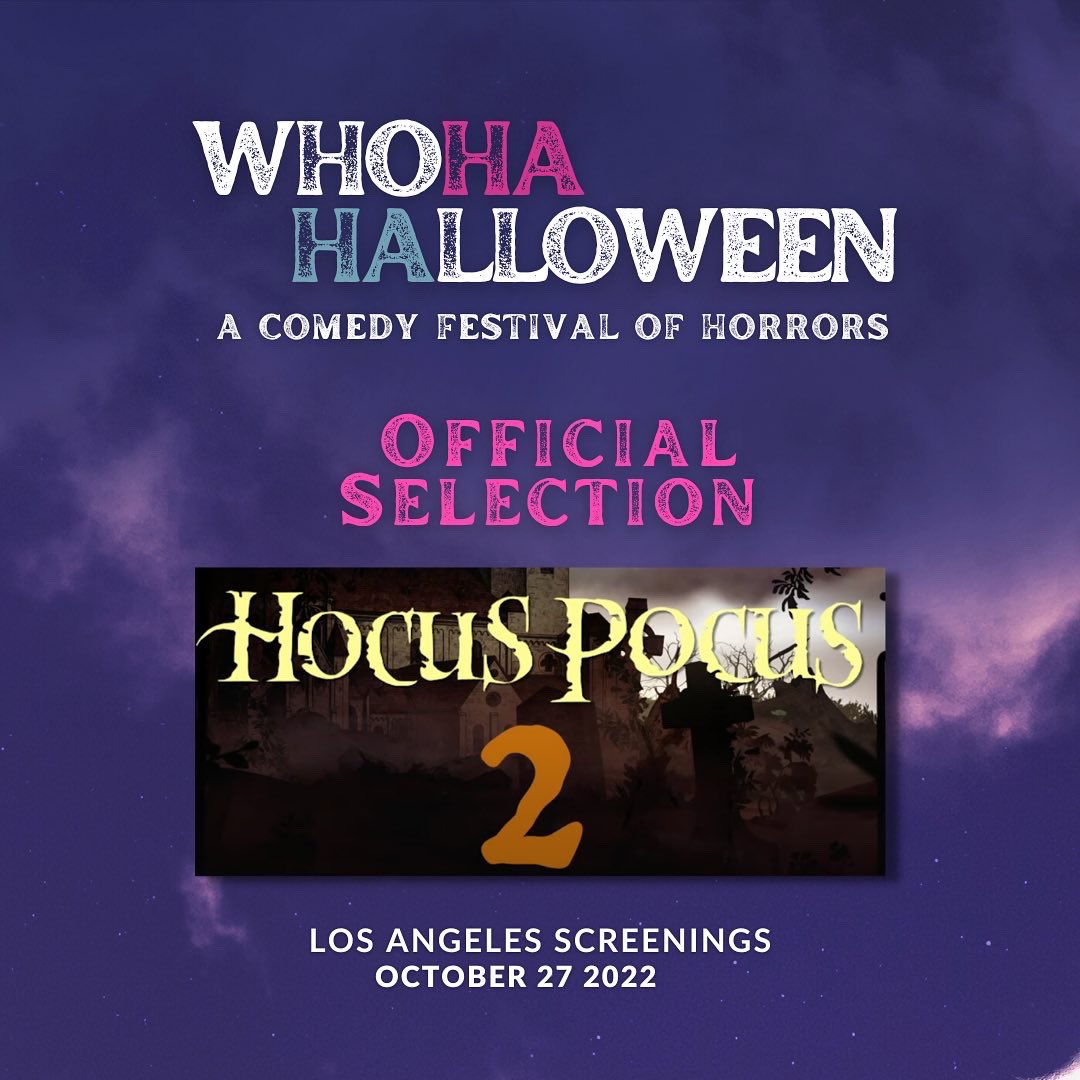 Zephyr_ZEN's tweet photo. Not Spicy Enough’s HOCUS POCUS 2 sketch is an official selection of WhoHa-Halloween: A Comedy Festival of Horrors! 🧙‍♀️

The sketch will be screening tonight at the festival! Congratulations to the entire cast &amp; crew! We had a blast working on this sketch with @notspicyenough! 🎥🌶 https://t.co/gHWFWFegSm