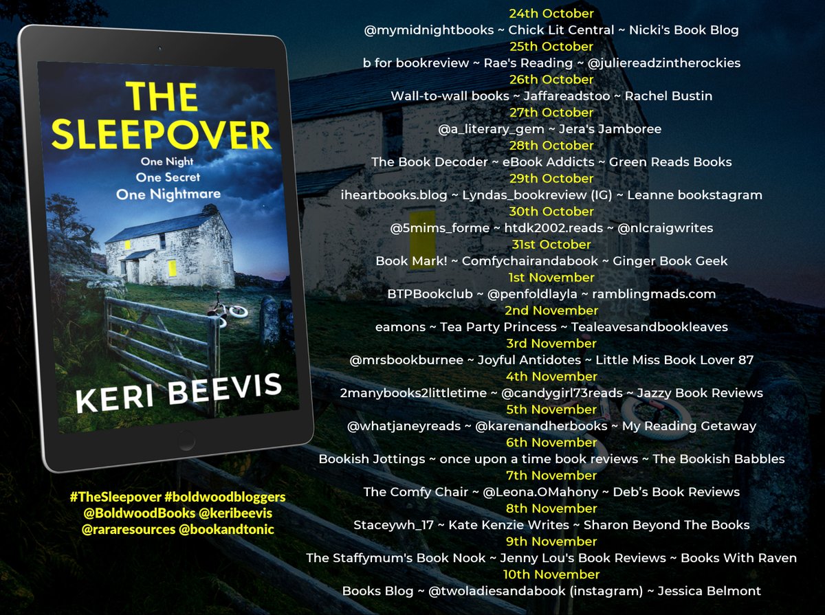 'This was a very twisty, spider webby, intense story' says @wall2wallbooks about #TheSleepover by @keribeevis wall-to-wall-books.blogspot.com/2022/10/the-sl… @BoldwoodBooks