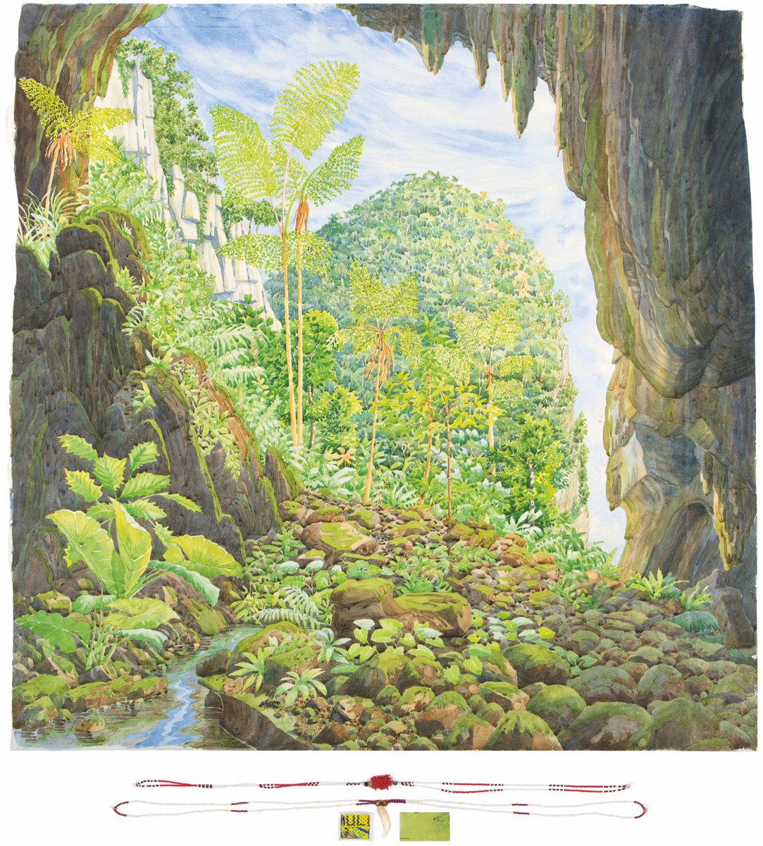 amwatercolor's tweet photo. British watercolorist Tony Foster shares his experience painting wild places around the world. Learn more here: https://t.co/SO7aLUzw0G

 🎨: Looking Out from Deer Cave, Mulu — Six Days, 2015, watercolor on paper, 49 1/2  x 47 in. https://t.co/bmSlirUek1