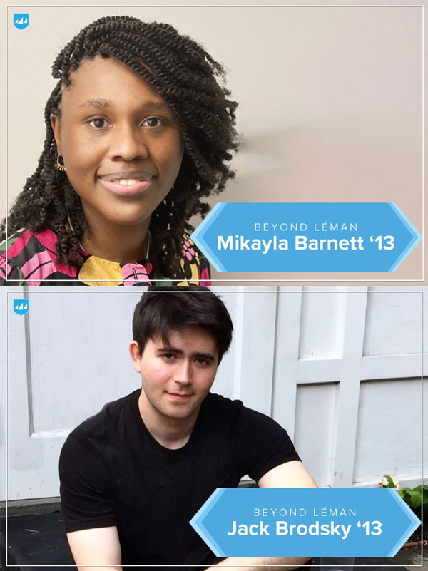 LemanManhattan's tweet photo. The things that our alums have gone on to do is nothing short of extraordinary. Read about the journeys of Mikayla Barnett '13 and Jack Brodsky '13 who've gone on to follow their passions and find success Beyond Léman in the thread below: https://t.co/lpbMT71gWD
