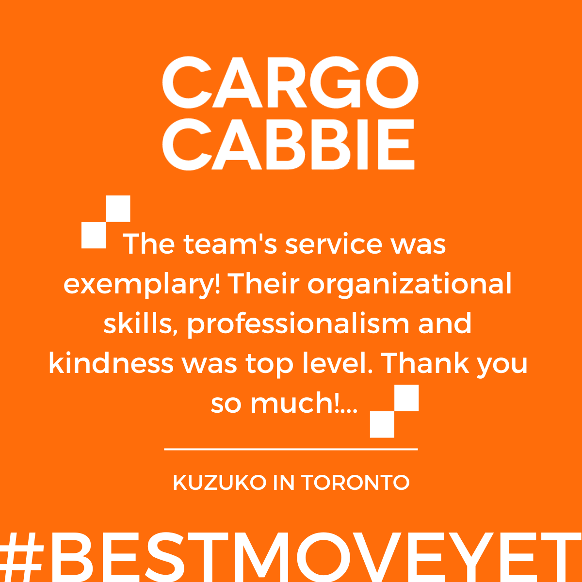 CARGOCABBIE's tweet photo. Another happy customer! Book your pack, move and store with us and get the full CARGO CABBIE experience.
#BestMoveYet #TeamCABBIE #Toronto #homestars #houzz #threebestrated #dailyhiveTO #blogto #torontolife #googlereviews #homestarreviews
https://t.co/6zOcwV3pVa https://t.co/qQPaSGg08c