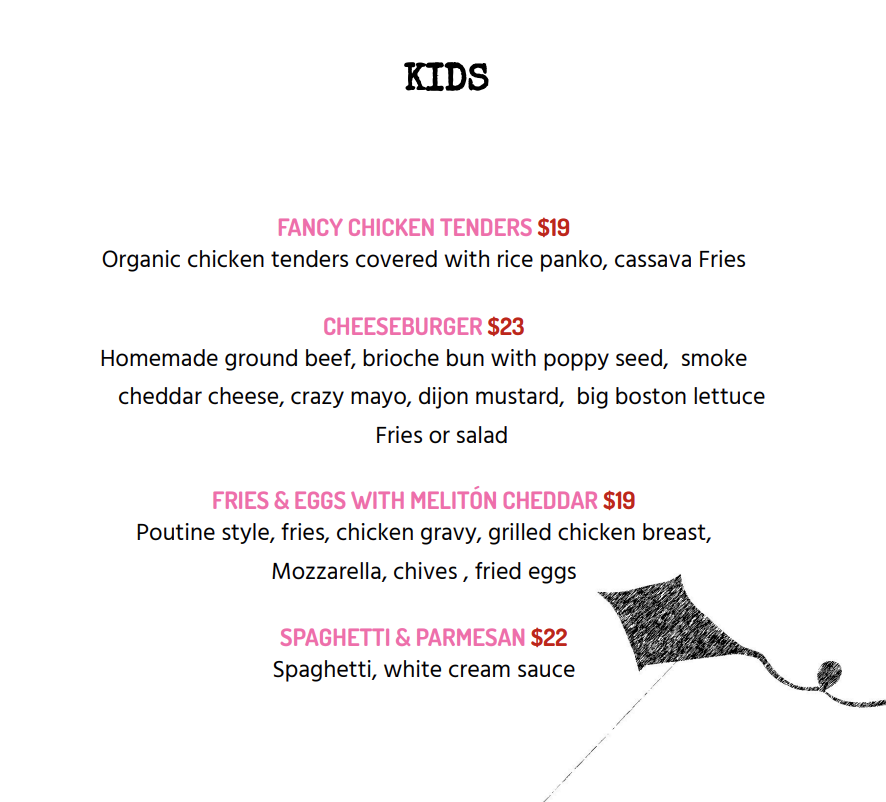 jsidman's tweet photo. You know inflation is real (or something) when the kids menu cheeseburger is $23 https://t.co/xrQj9qNhrg