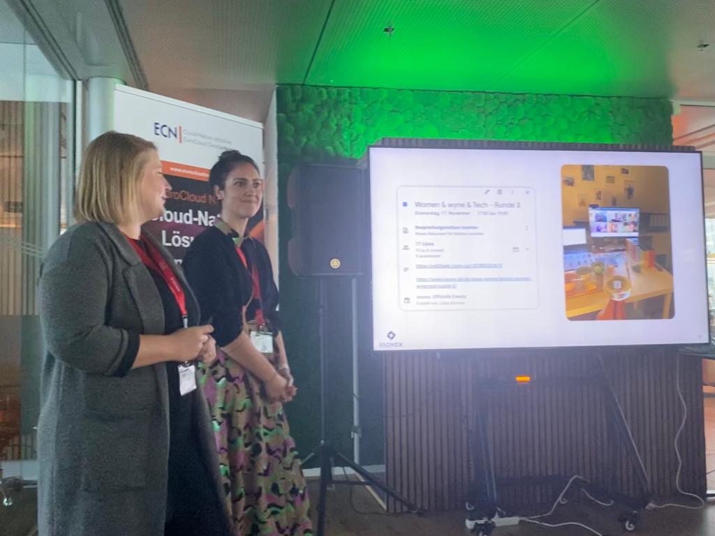 So geht's weiter beim <a href="/ECNSummit/">Enterprise Cloud Native Summit</a>: #Wyne aus #Muenchen stellen ihre Erfolgsgeschichte im #femaleempowerment #pitch vor.  

#ECNAward <a href="/eco_de/">eco e.V.</a> <a href="/EuroCloud_DE/">EuroCloud Deutschland_eco e. V.</a>