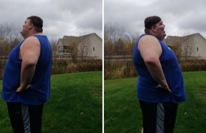 I'm starting to think my side profile doesn't look that bad honestly. I've shaved a lot off my gut and moobs 
#weightlossjourney #fitness