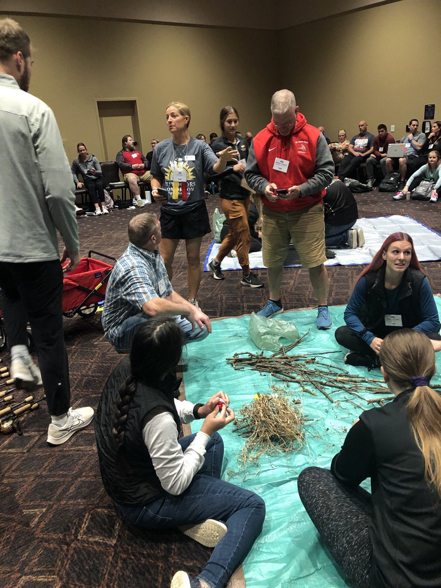 SueTarr's tweet photo. Just a little shelter building w/ @LovePhyEd @WHPEOffice conference! https://t.co/LrNCRTkXUR