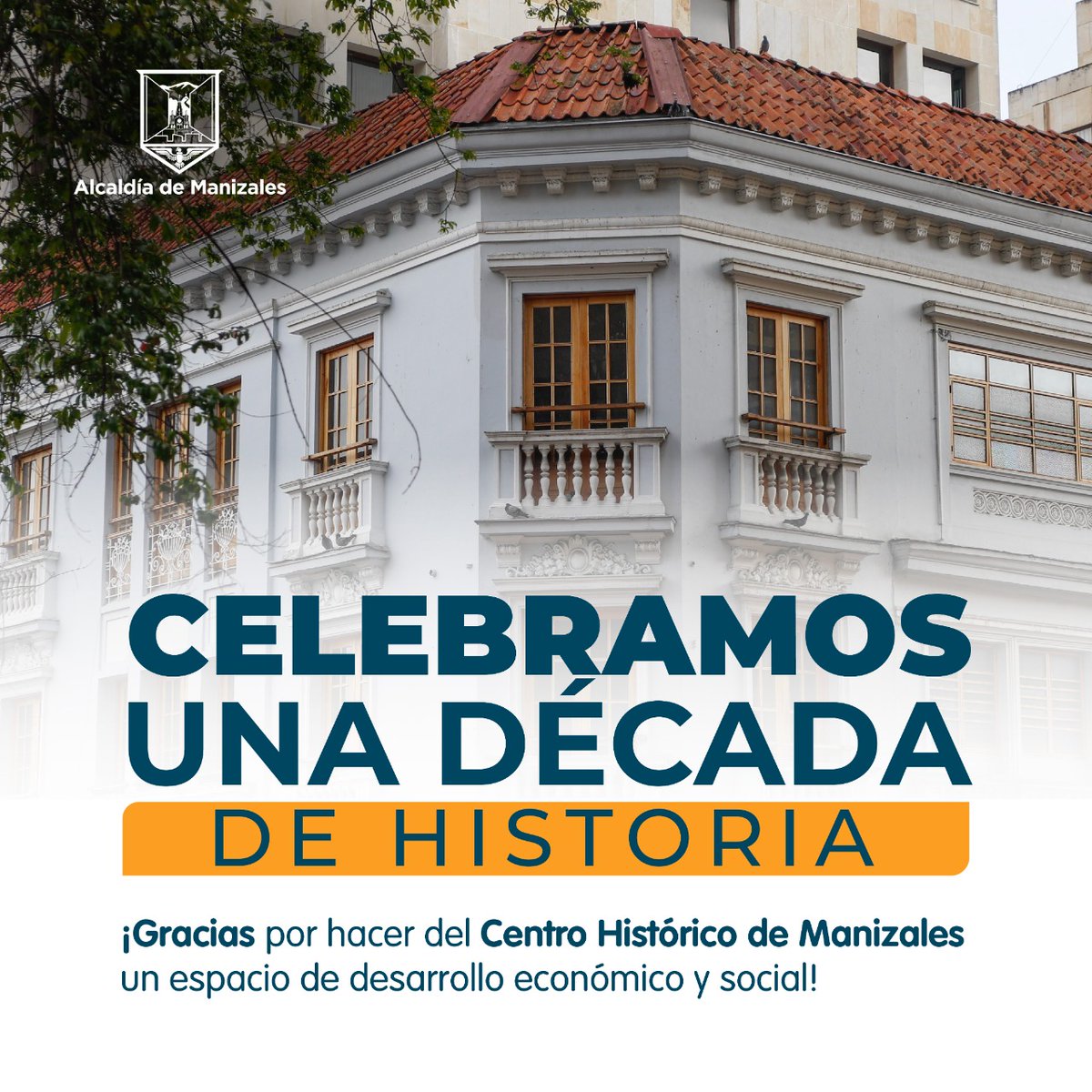#10AñosCentroHistórico 🥳 ALCALDÍA TRABAJANDO

Nos unimos a la celebración de los 10 años de la Asociación Cívica Centro Histórico, para ratificar nuestro compromiso por impulsar nuestro patrimono. 🤩

¡Manizales AVANZA, no te quedes atrás!
