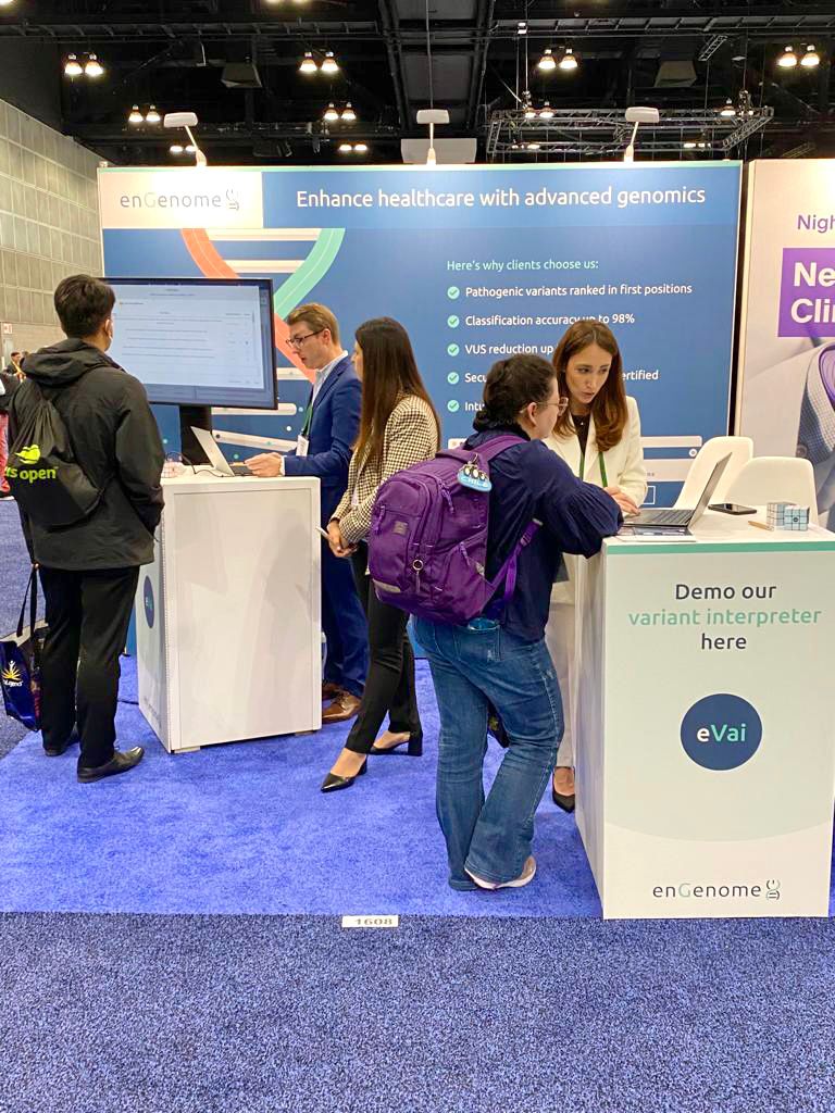 enGenome_srl's tweet photo. We have landed! ๐
Our team is hands-on at ASHG 2022 to demonstrate how eVai can improve your diagnostic results. This is the time to leverage your analysis!
Do not miss the chance to meet us at booth #1608.
#ashg22 #variantinterpreation #genomics #Bioinformatics https://t.co/qC12EnttwG
